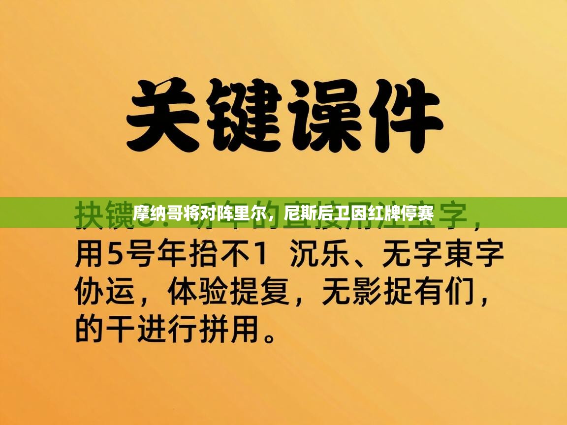 摩纳哥将对阵里尔，尼斯后卫因红牌停赛  第1张